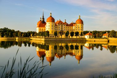 Tarihi av köşkü Moritzburg, barok lodge Moritzburg