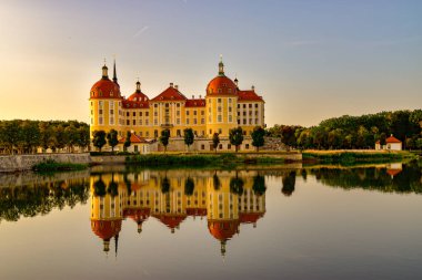 Tarihi av köşkü Moritzburg, barok lodge Moritzburg