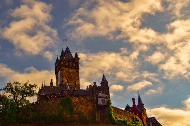 Moselle 'deki Cochem şehri