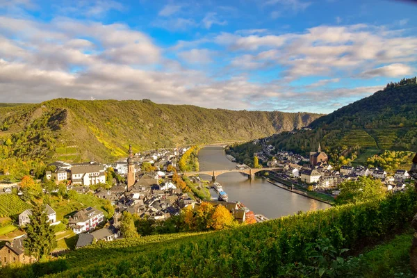 Moselle Deki Cochem Şehri — Stok fotoğraf