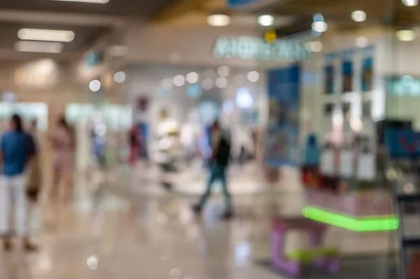 Fundo borrado de genérico shopping shopping interior chave neutra — Fotografia de Stock