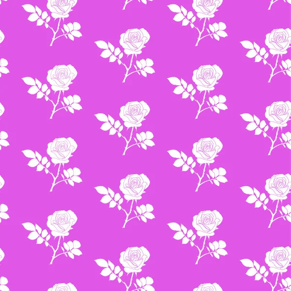 Rosen nahtlosen Vektor rosa monochromatischen geometrischen Hintergrund - Muster für kontinuierliche Replikation — Stockvektor