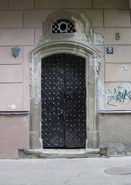 Antika antika eski stil ahşap kapı fotoğrafı