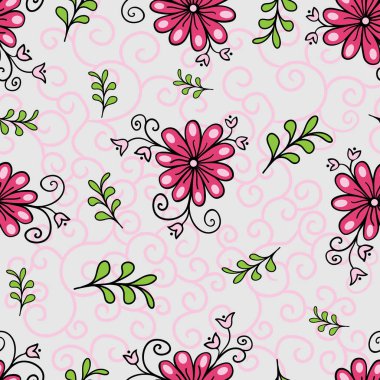 Sorunsuz çiçek desenli. Modern Soyut parlak renkli stil. El çekilmiş, - hisse senedi. Arka plan veya duvar kağıdı, desen kumaş veya tekstil.