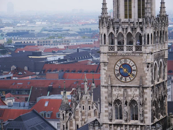 Városháza, a Marienplatz, München, Németország — Stock Fotó