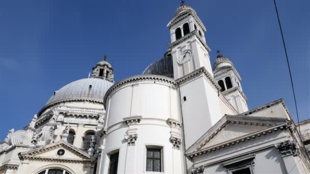Santa Maria della Saudação ou Igreja de Santa Maria da Saúde — Vídeo de Stock