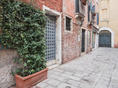 Klasik İtalyan street veya iç Bahçe, İtalya, Venedik