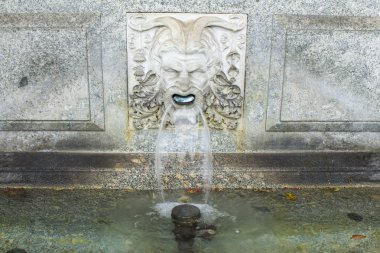 Zürih, İsviçre - Ekim 130, 2018: klasik swiss Çeşme.