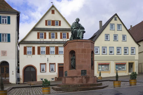 Mooie oude Duitse stad of in de buurt van Stuttgart. Weil Der Stadt, Duitsland — Stockfoto