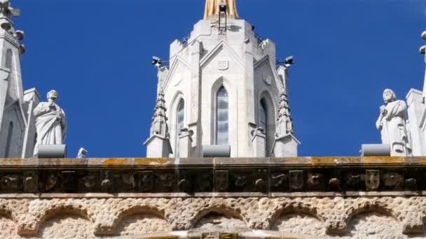 Kerk van het heilig hart van Jezus in barcelona, Spanje — Stockvideo