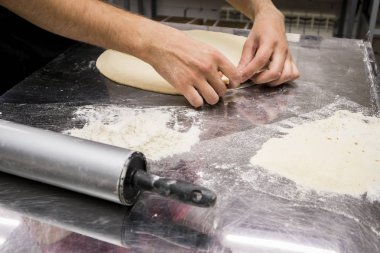 Pizza chef mutfak pişirme