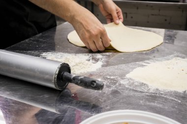 Pizza chef mutfak pişirme