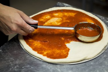 Pizza chef mutfak pişirme