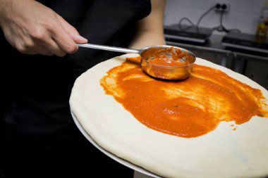 Pizza chef mutfak pişirme