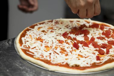 Pizza chef mutfak pişirme