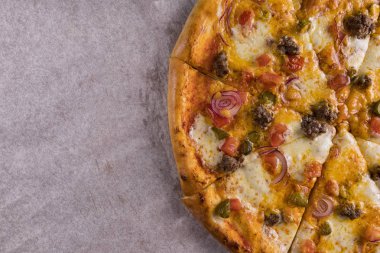 Pizza hazır yakın çekim