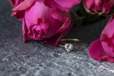 gül karanlık bir romantik arka plan üzerinde