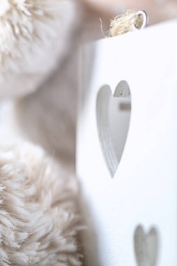 Romantik arka plan ile ihale kalpler