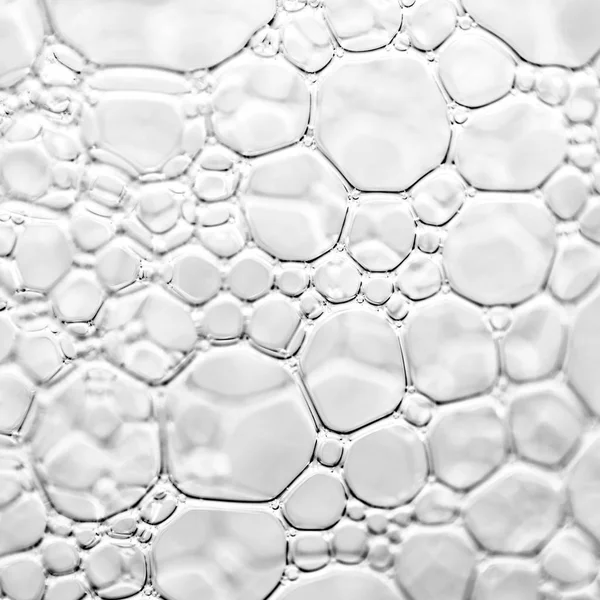Schuim Macrofotografie Bubbels Textuur — Stockfoto