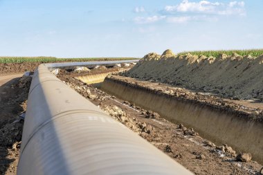 Avrupa Doğal Gaz Boru Hattı Şantiyesi 