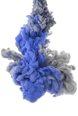 Suda mürekkep. Splash Boya karıştırma. Çok renkli sıvı boya. Arka plan rengi