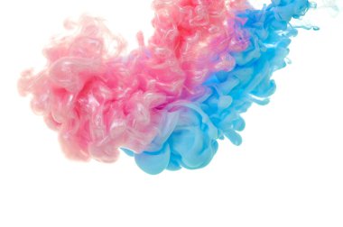 Suda mürekkep. Splash Boya karıştırma. Çok renkli sıvı boya. Arka plan rengi