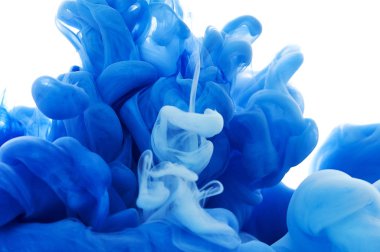 Suda mürekkep. Splash Boya karıştırma. Çok renkli sıvı boya. Arka plan rengi