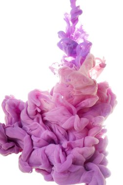 Suda mürekkep. Splash Boya karıştırma. Çok renkli sıvı boya. Arka plan rengi