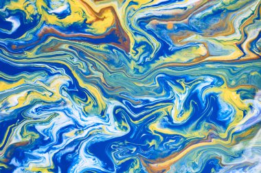 Sanat sıvı. Renkli arka plan, duvar kağıdı. Boya karıştırma. Modern sanat. Mermer doku