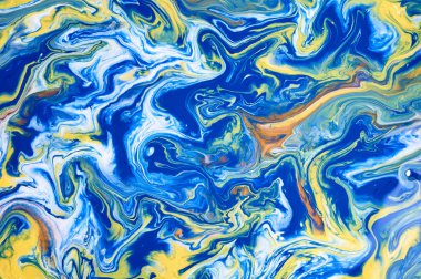 Sanat sıvı. Renkli arka plan, duvar kağıdı. Boya karıştırma. Modern sanat. Mermer doku