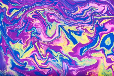 Sanat sıvı. Renkli arka plan, duvar kağıdı. Boya karıştırma. Modern sanat. Mermer doku