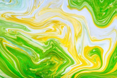 Sanat sıvı. Renkli arka plan, duvar kağıdı. Boya karıştırma. Modern sanat. Mermer doku