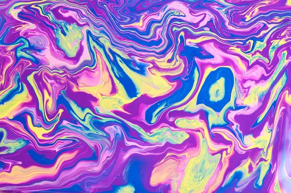 Fluid Art Abstract Colorful Background Wallpaper Mixing Paints Modern Art — Stock Photo, Image