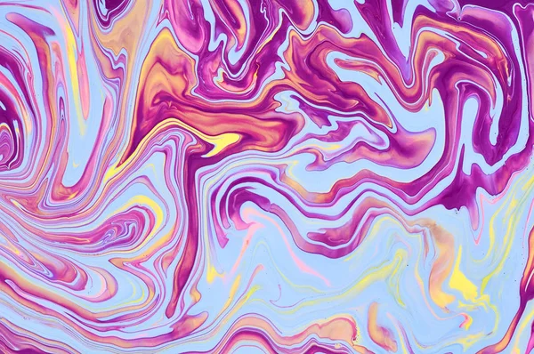 Vloeibare Art Abstracte Kleurrijke Achtergrond Wallpaper Het Mengen Van Verf — Stockfoto