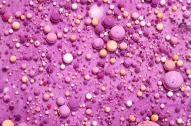 Renkli akrilik kabarcıklar. Soyut mürekkep tasarım şablonu karışık tex