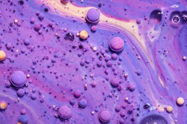 Renkli akrilik kabarcıklar. Soyut mürekkep tasarım şablonu karışık tex