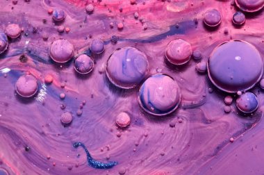 Renkli akrilik kabarcıklar. Soyut mürekkep tasarım şablonu karışık tex