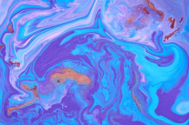 Renkli akrilik kabarcıklar. Soyut mürekkep tasarım şablonu karışık tex