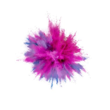 Renkli toz patlaması. Arka planda soyut çekim tozu. Albay