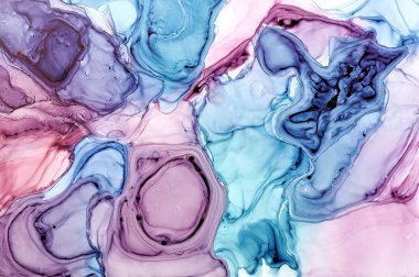  Soyut renkli arka plan, duvar kağıdı. Akrilik boyaların karıştırılması.