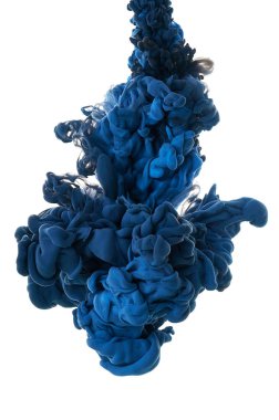 Suda mürekkep. Splash boya karıştırma. Çok renkli sıvı boya. Abst