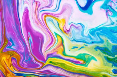 Akışkan Sanat. Soyut renkli arka plan, duvar kağıdı. Karıştırma ağrı