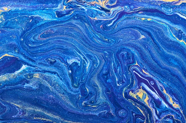 Fluid Art. Abstract colorful background, wallpaper. Mixing  pain