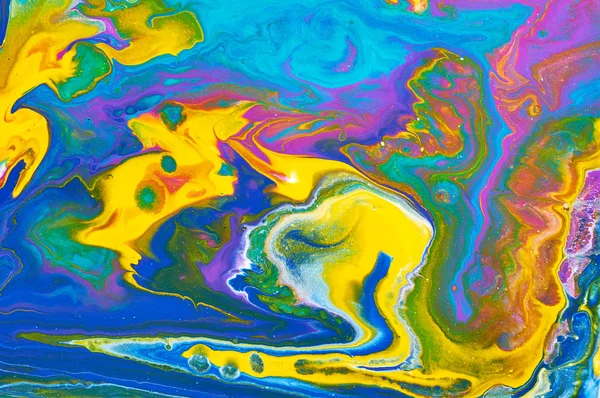 Fluid art. Streszczenie kolorowe tło, tapeta. Mieszanie bólu — Zdjęcie stockowe