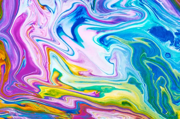 Akışkan Sanat. Soyut renkli arka plan, duvar kağıdı. Karıştırma ağrı