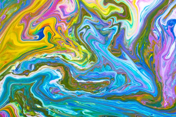 Vloeibare kunst. Abstracte kleurrijke achtergrond, behang. Mengen van pijn — Stockfoto