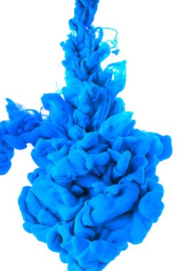 Suda mürekkep. Splash boya karıştırma. Çok renkli sıvı boya. Abst
