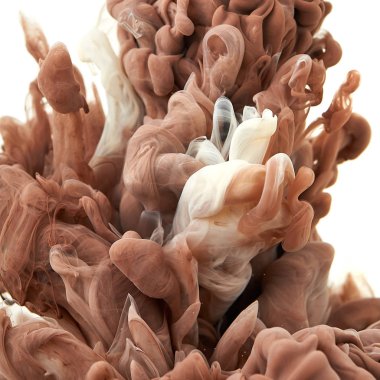 Suda mürekkep. Splash boya karıştırma. Çok renkli sıvı boya. Abst