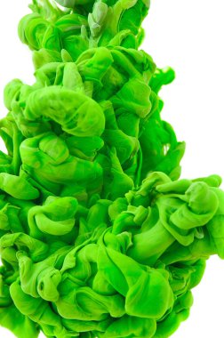 Suda mürekkep. Splash boya karıştırma. Çok renkli sıvı boya. Abst