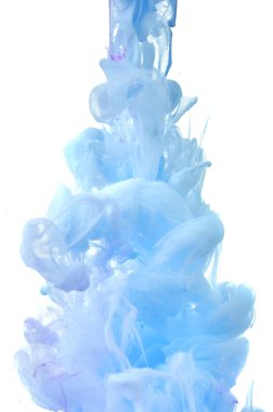 Suda mürekkep. Splash boya karıştırma. Çok renkli sıvı boya. Abst